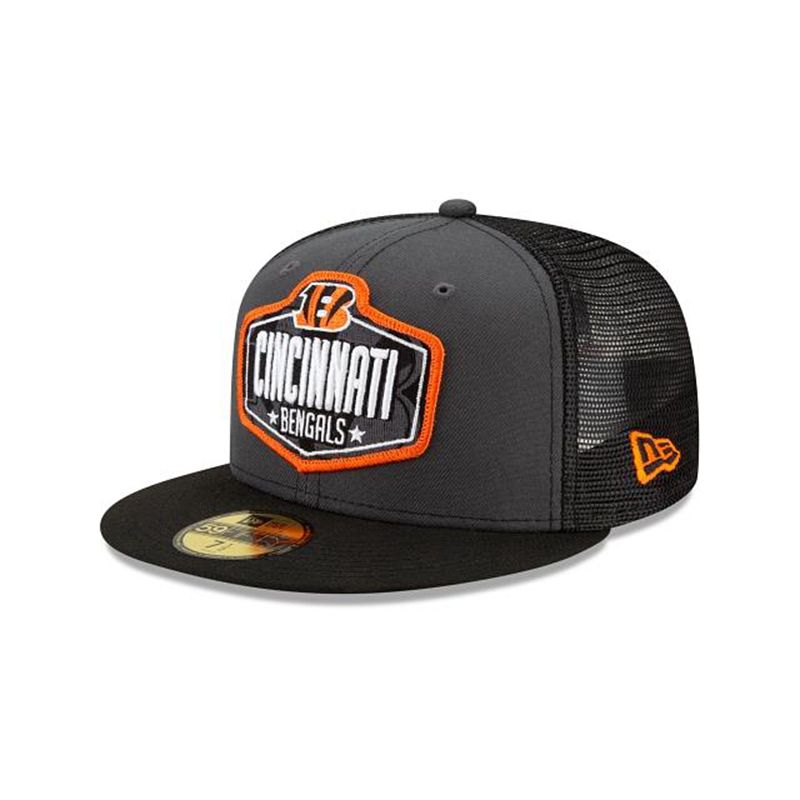 NFL Cincinnati Bengals Draft 59Fifty Fitted (WZO5888) - Grey New Era Caps